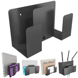Versatile Mount Metal Dual Layer Design Desk Side& Bedside Storage Stand Wall Holder Shelf Organizer for Laptop Tablet Keyboard