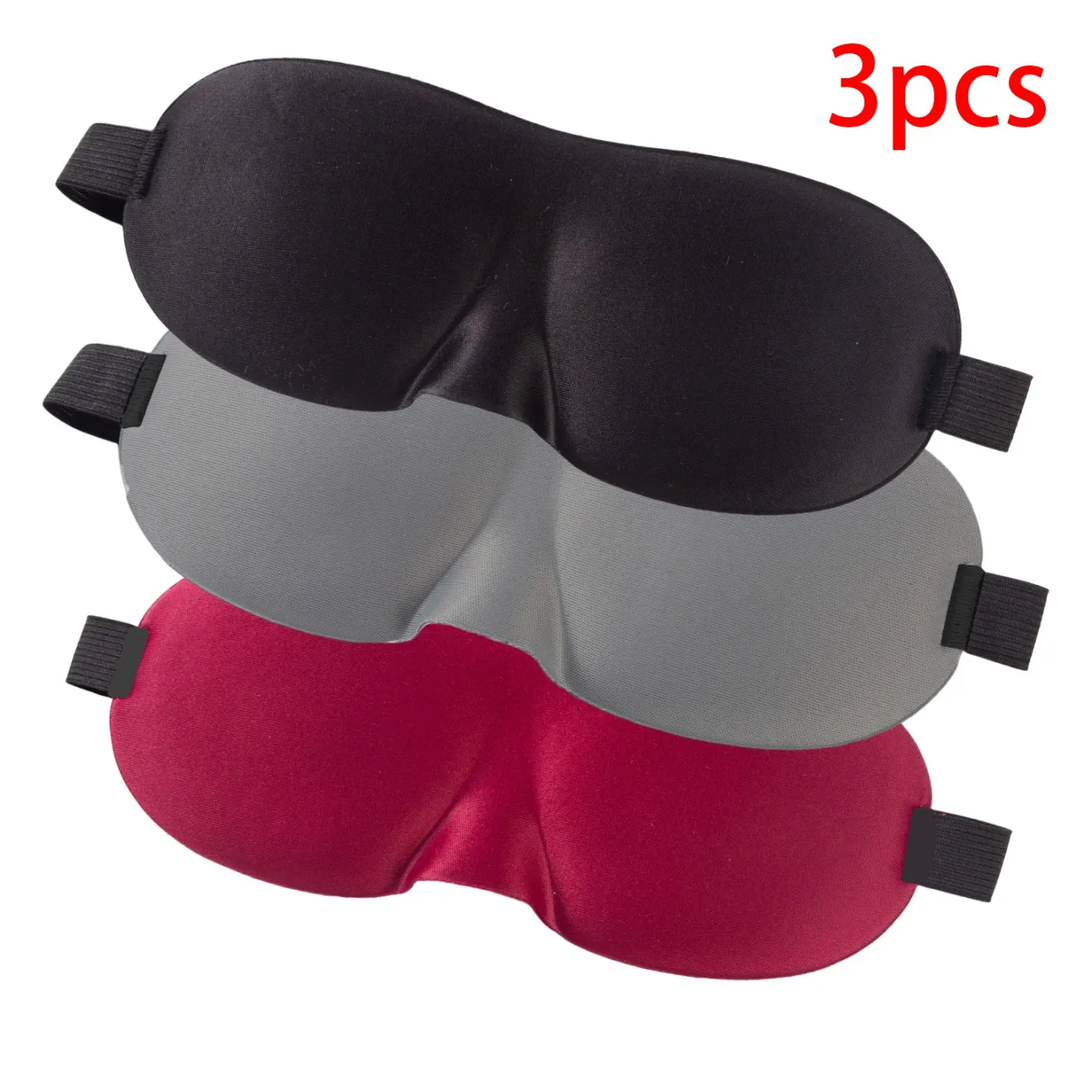 3-Piece Set, Mixed Color Matching Style 3D Deep Socket Sunshade Goggles, With High Nose Bridge Design, Adjustable Elastic Band