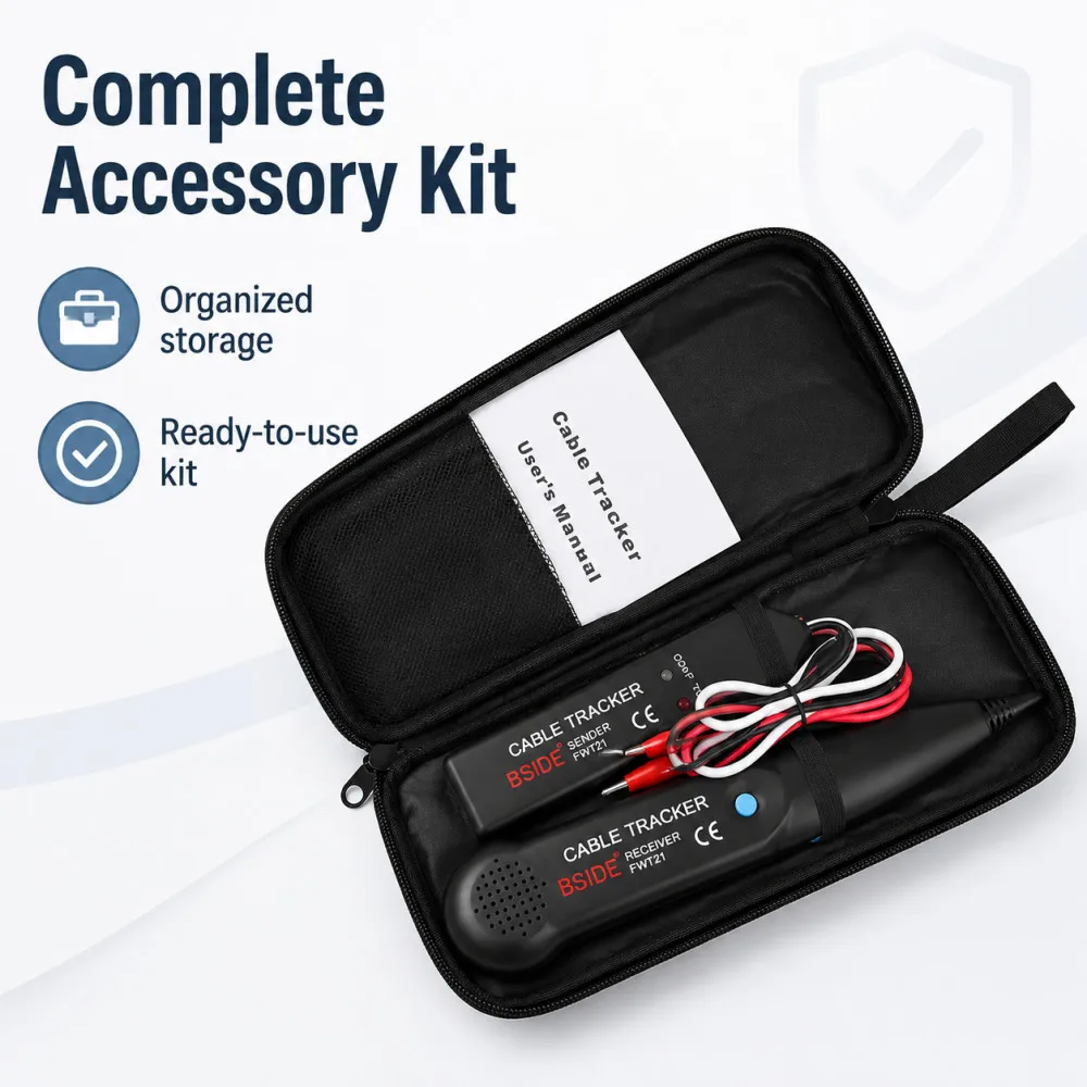 New RJ11 Cable Tracker Wire Tracer Ethernet Tone Generator Line Toner Tester for Network and Telephone Line Testing