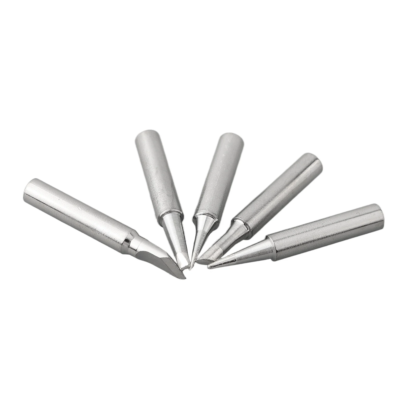 5pcs Pure Copper Soldering Iron Tips 900M-T Lead-Free Welding Tip Head 900M-T 4C, 2.4D, B, K, I Welding Solder Tools