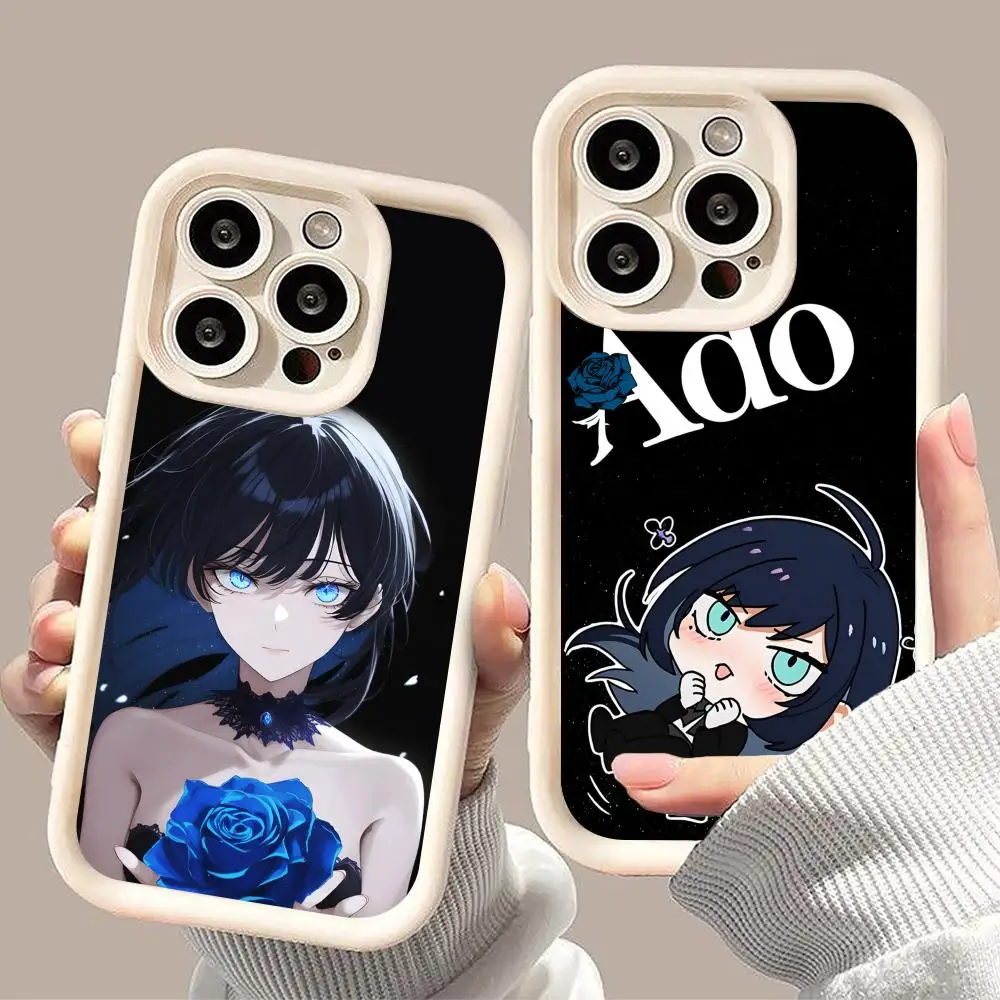 

Ado Rose Anime Mobile Phone Case for iPhone 17 16 15 14 13 12 11 Air Pro Max Plus Thicken TPU Colorful Cover Cover Pretty Luxury
