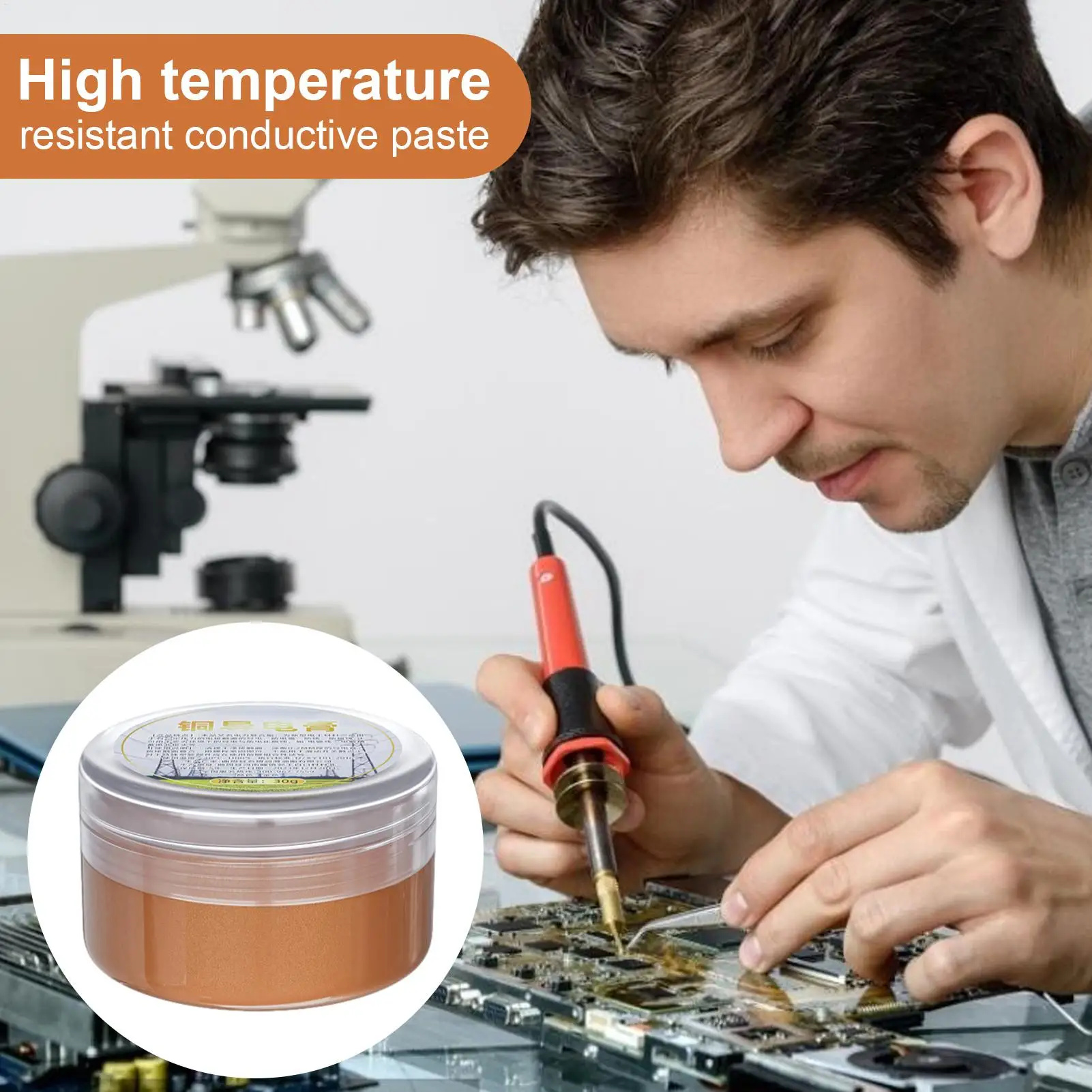 30g Car Conductive Grease High Temperature Copper Grease Good electrical conductivity Anti-corrosion Copper conductive grease