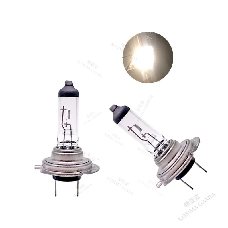 2Pcs Car H7 Xenon Headlight 55W Halogen White Light Lamp 12V Bulbs Replacement Automotive Exterior Accessories High-brightness