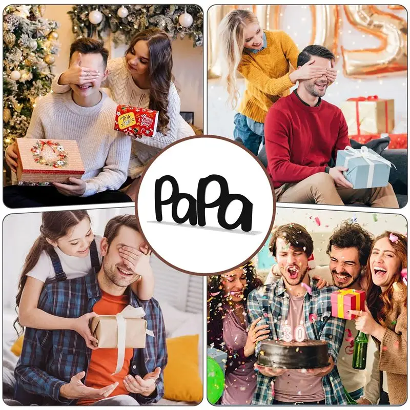 A04G-Father's Day Papa Picture Frame,Dad Gifts From Daughter,Dad Birthday Gifts, Dad Photo Holder, Father's Day Gift