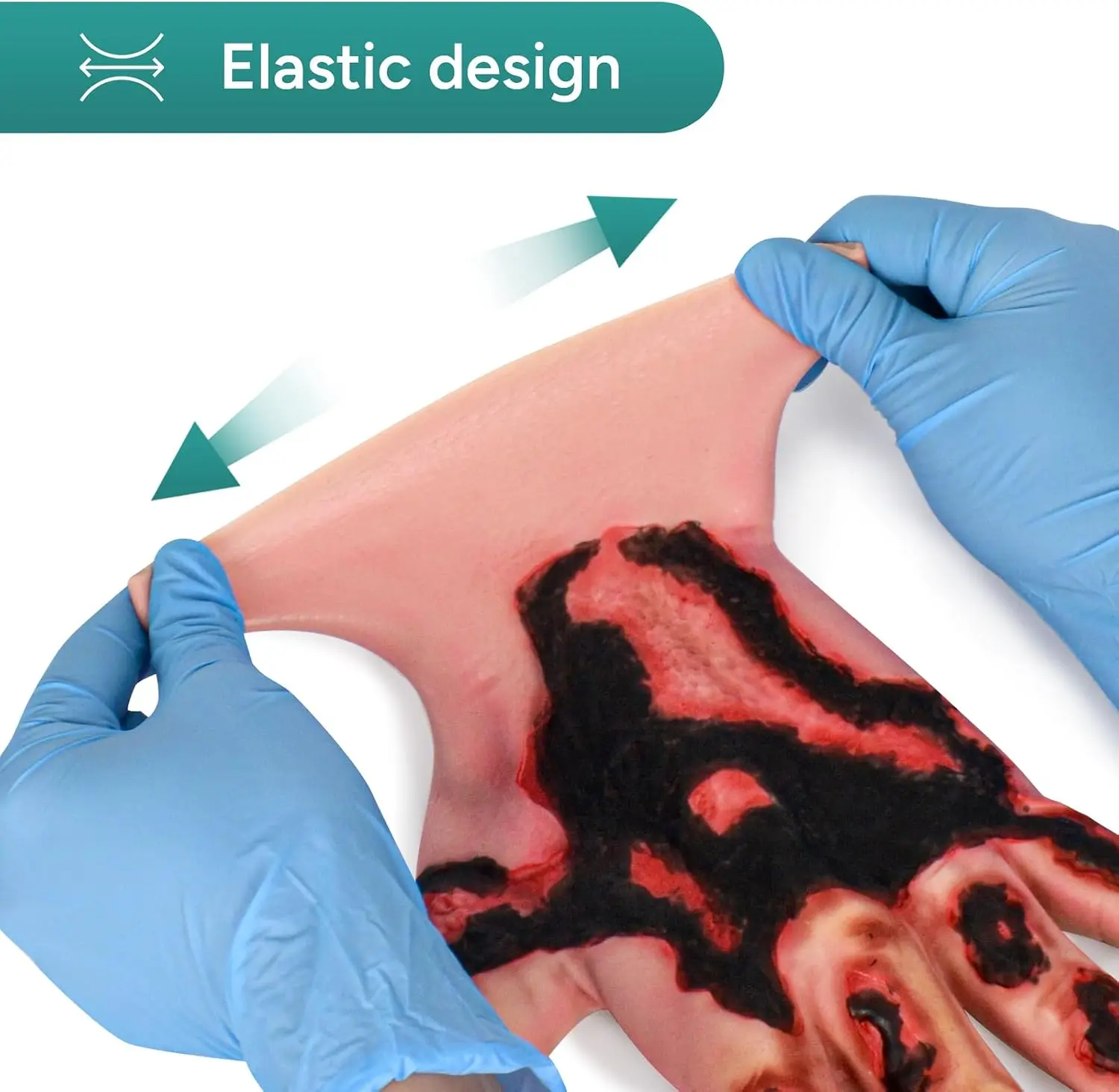 Wearable Hand Burn Wound Trainer Model Wound Packing Dressing Dleansing Burn Assessment Training for Medical Student Education