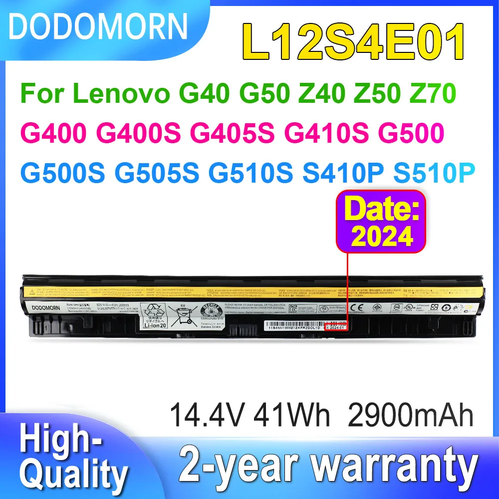 

Аккумулятор DODOMORN L12S4E01 для ноутбука Lenovo G40 G50 Z40 Z50 G400S G500S G510S G410S G405S G505S S410P L12M4E01 L12L4E01 L12L4A02