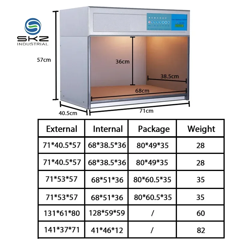 2026new  coolSKZ199 Colour Matching Light Box Light Booth Color Assessment Cabinet Color Matching Cabinet