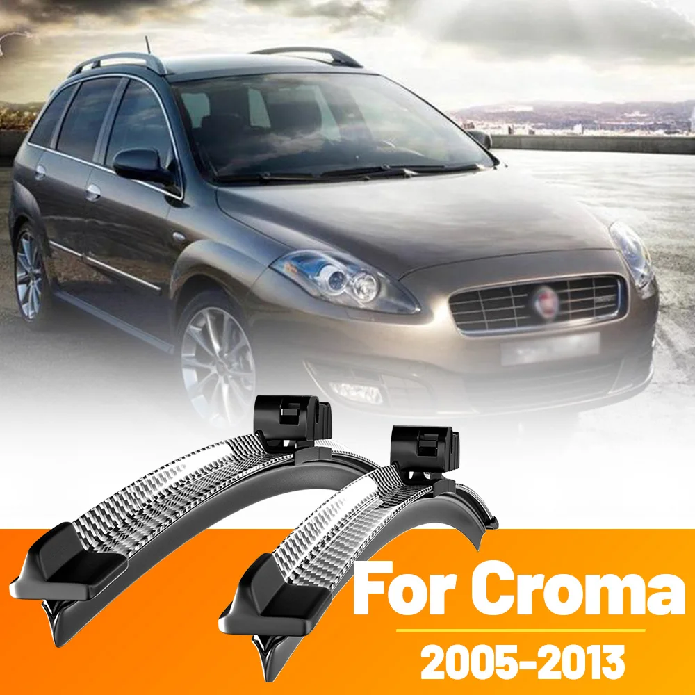 2 stücke Frontscheibe Scheibenwischerblätter Carbon Faser Scheibenwischer Für Fiat Croma 2005-2013 2006 2007 2008 2009 2010 2011