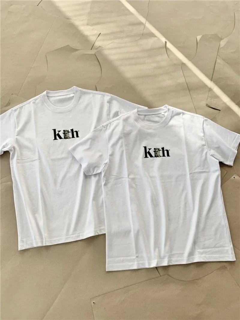 2025 Summer Kith FW Logo T Shirt Men Women High Quality Flower Bird Print Couple T-Shirt Loose Kith Short Sleeve Tees Tops