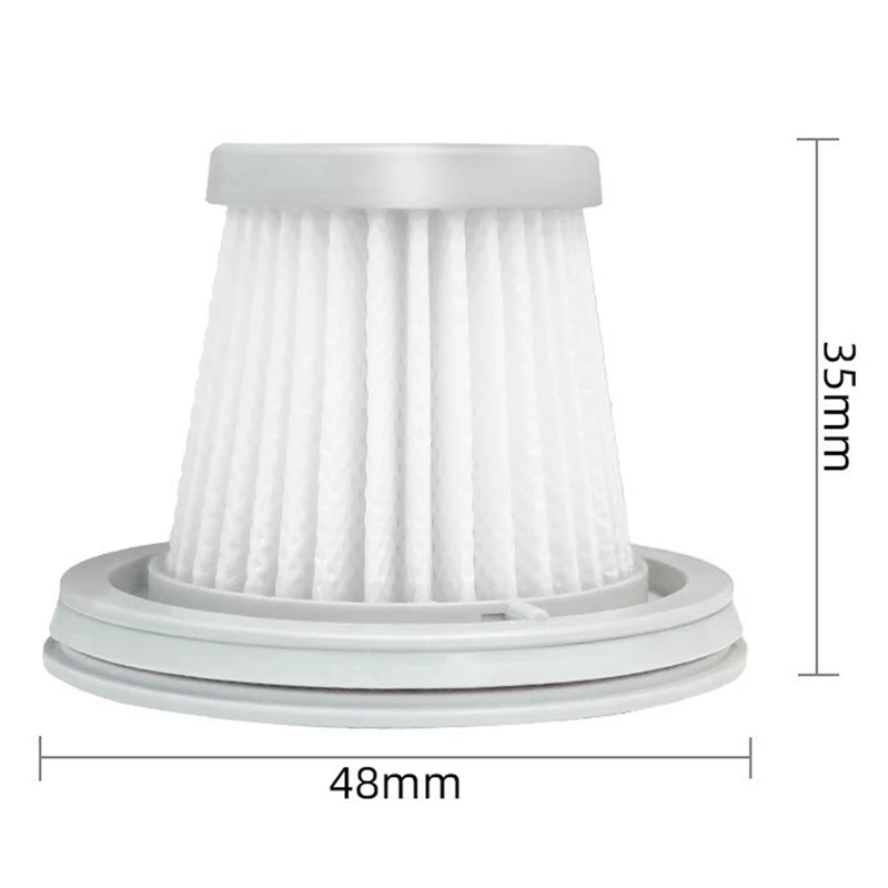 Promotion!Suitable For Xiaomi Mijia Handy Vacuum Cleaner Accessories Filter Elements Handheld Car Mini Vacuum Cleaner Filter, 6P