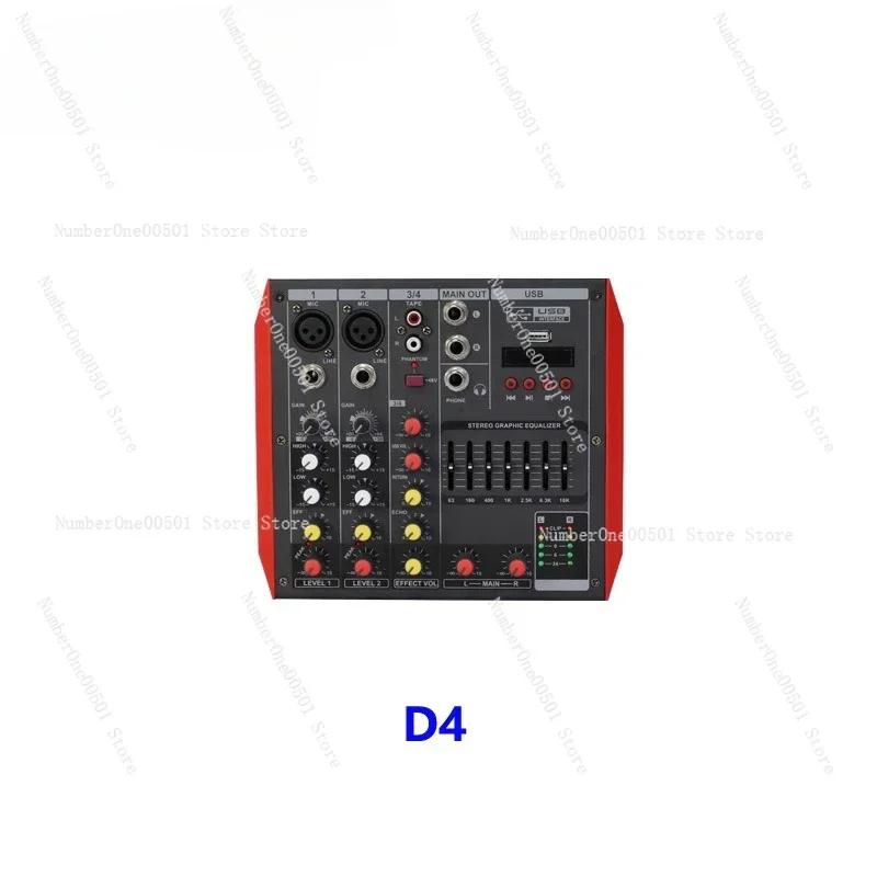 

4/6/8/12/Mini Bluetooth effect mixer Pure table Small performance Stage Conference Household phantom power supply
