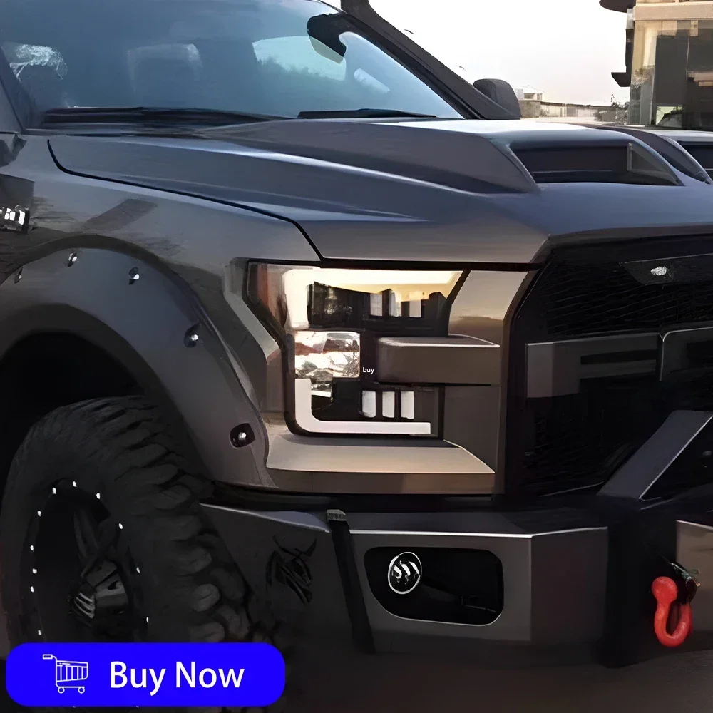 

For Ford Raptor F150 2015-2017 Car Front Lamps LED Auto Headlights Assembly Upgrade High Quality Projector Lens Tool Accessories