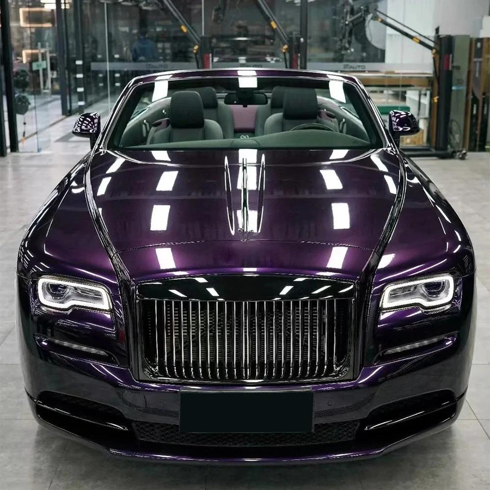 

Автомобильная наклейка, виниловая пленка, металлическая полуночная фиолетовая пленка для изменения цвета, ПЭТ-пленка без пузырьков, автомобильные аксессуары, ПВХ автонаклейки