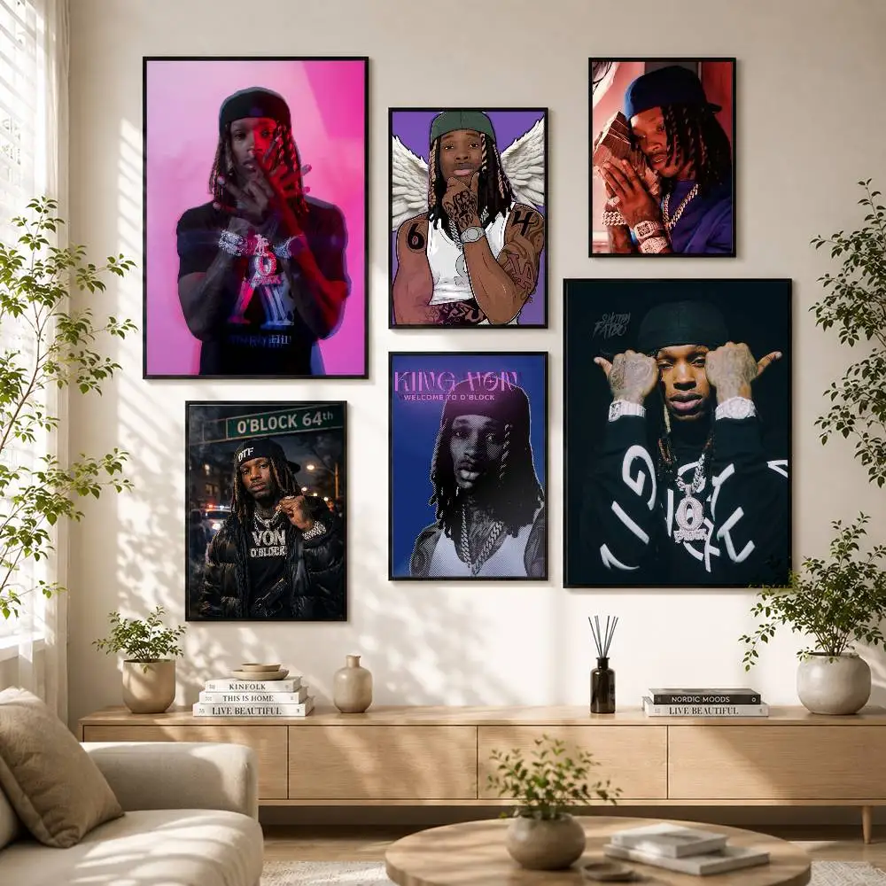 

Raper K-King Von Poster Versatile HD Waterproof Wall Art Self-Adhesive Decor for Any Space Ideal Gift