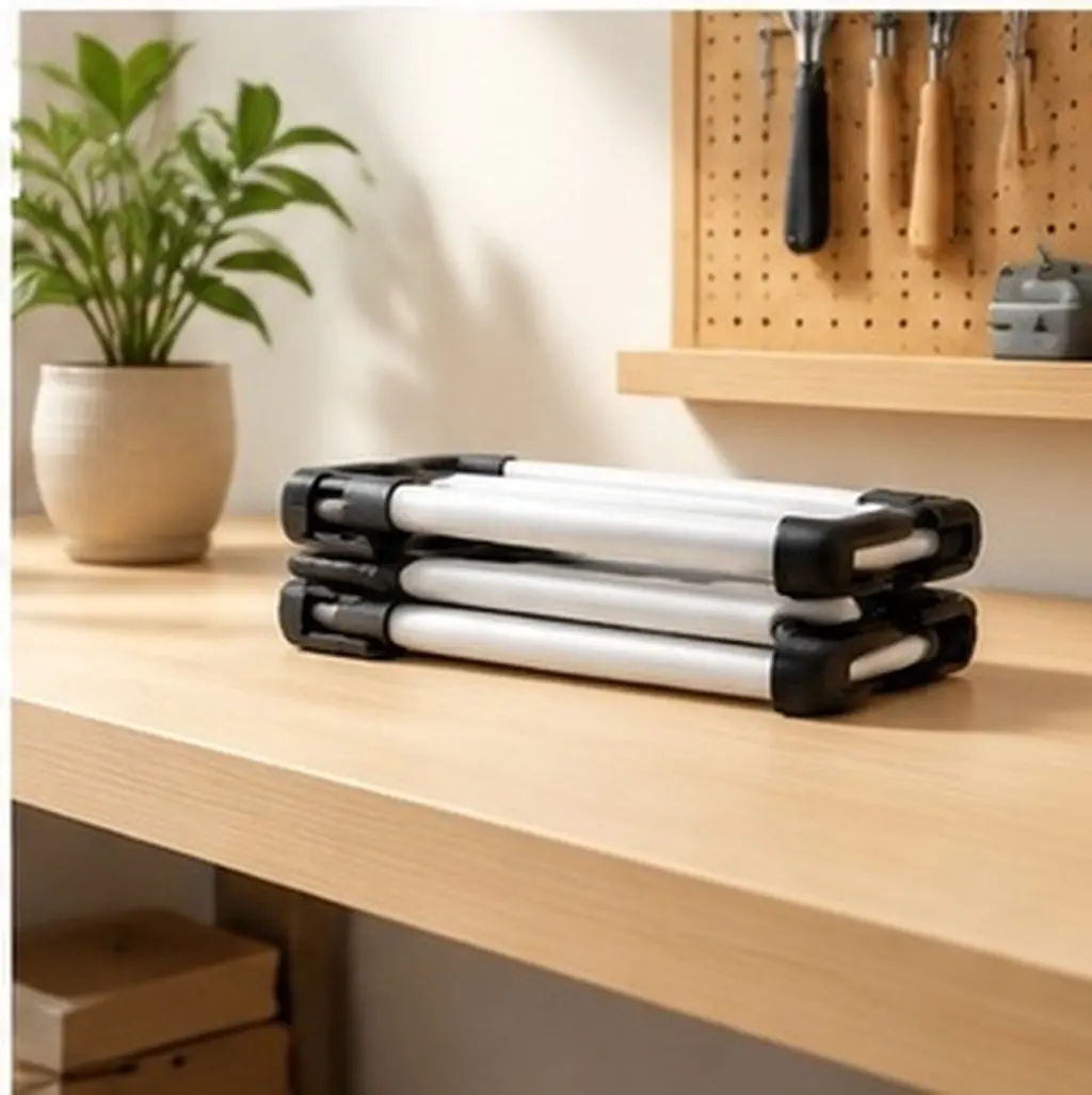 2Sets Metal Shape Foldable Table Legs Heavy Duty Table Legs For Folding Furniture For Small Spaces For Students