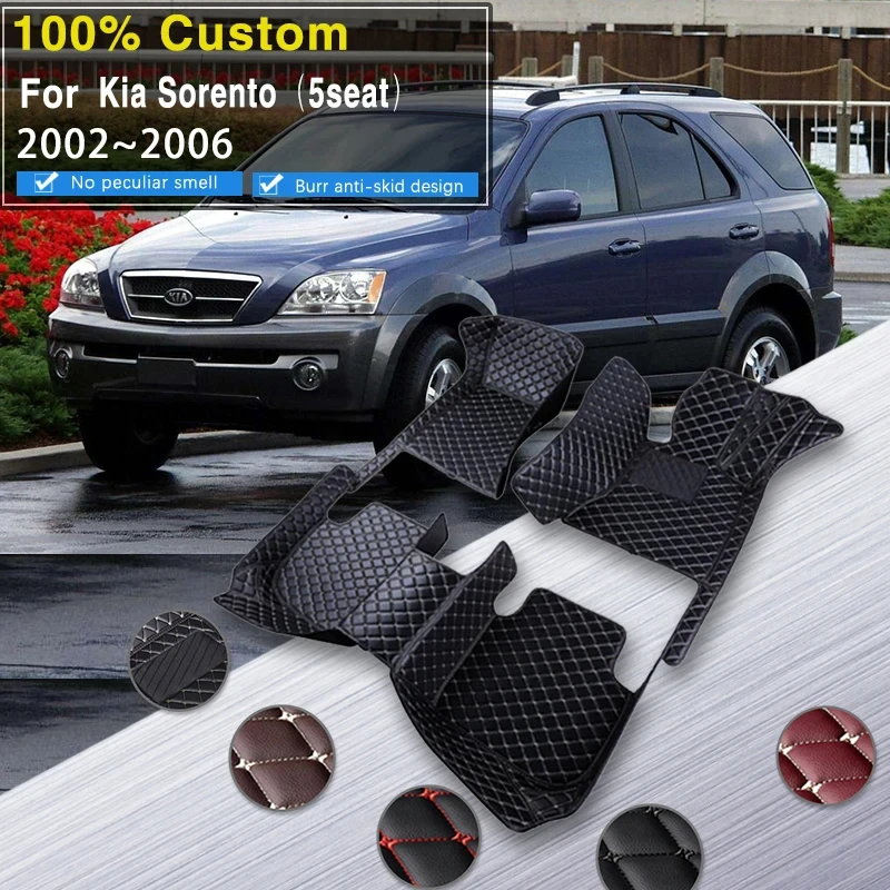 

Car Floor Mats For Kia Naza Sorento BL 2002~2006 Carpet For Car Mats Anti-dirt Pads Waterproof Floor Mats Auto Car Accessories