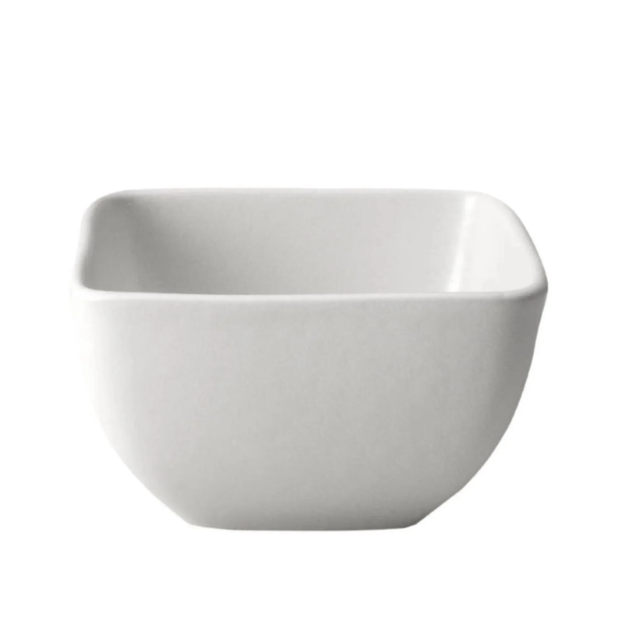 طقم أواني طعام مكون من 12 قطعة من الخزف الحجري المربع الكريمي، آمن للاستخدام في غسالة الأطباق والميكروويف