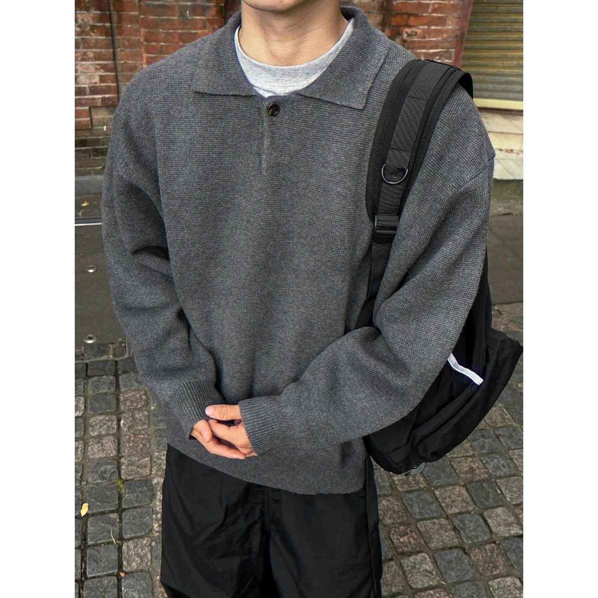 

Ay трикотаж с воротником, мужская и женская внутренняя одежда, базовый слой, корейский Sle Lazy Sle irt, осень-зима, Новое поступление