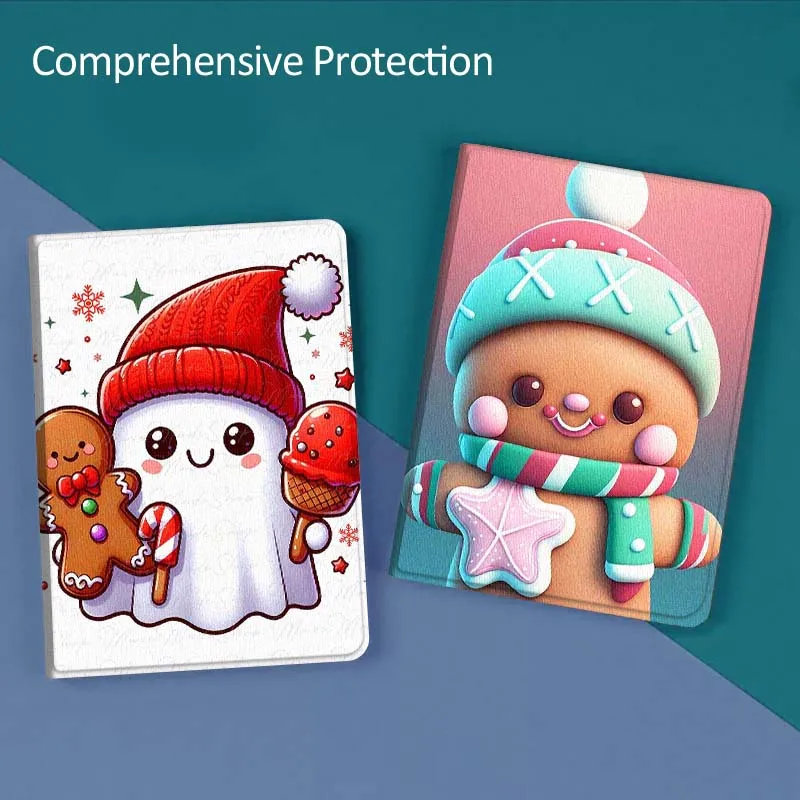 

Cartoon Cute Christmas Art Gift For Huawei MediaPad T5 T10s M6 M5Lite SE Honor Tab 5 6 7 V7 V8 X8a X9a Pro Soft Tablet Case