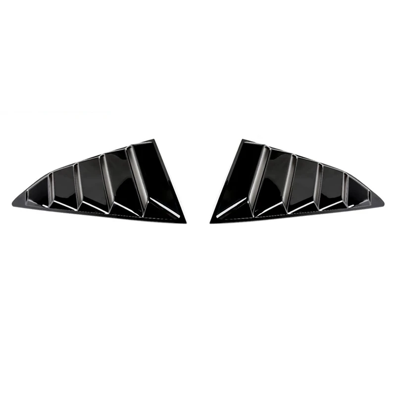 Rear Side Window Louvers Air Vent Scoop Shades Cover Blinds For 2016-2021 Chevrolet Camaro Accessories