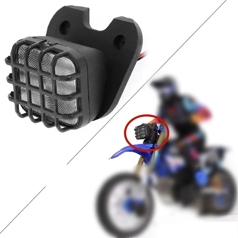 Lumière électrique de moto RC R361 pour LOSI 1/4 Promoto-MX, lumière ronde/carrée pour voiture tout-terrain, accessoires RC