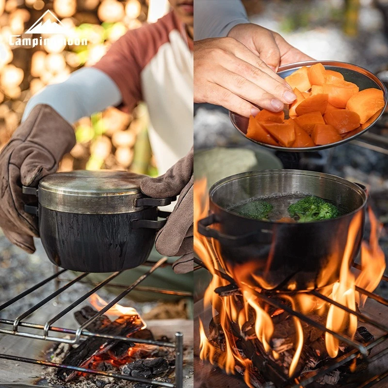 DO-25 thickened stainless stee - Camping Cooking Frying Pan recension och pris