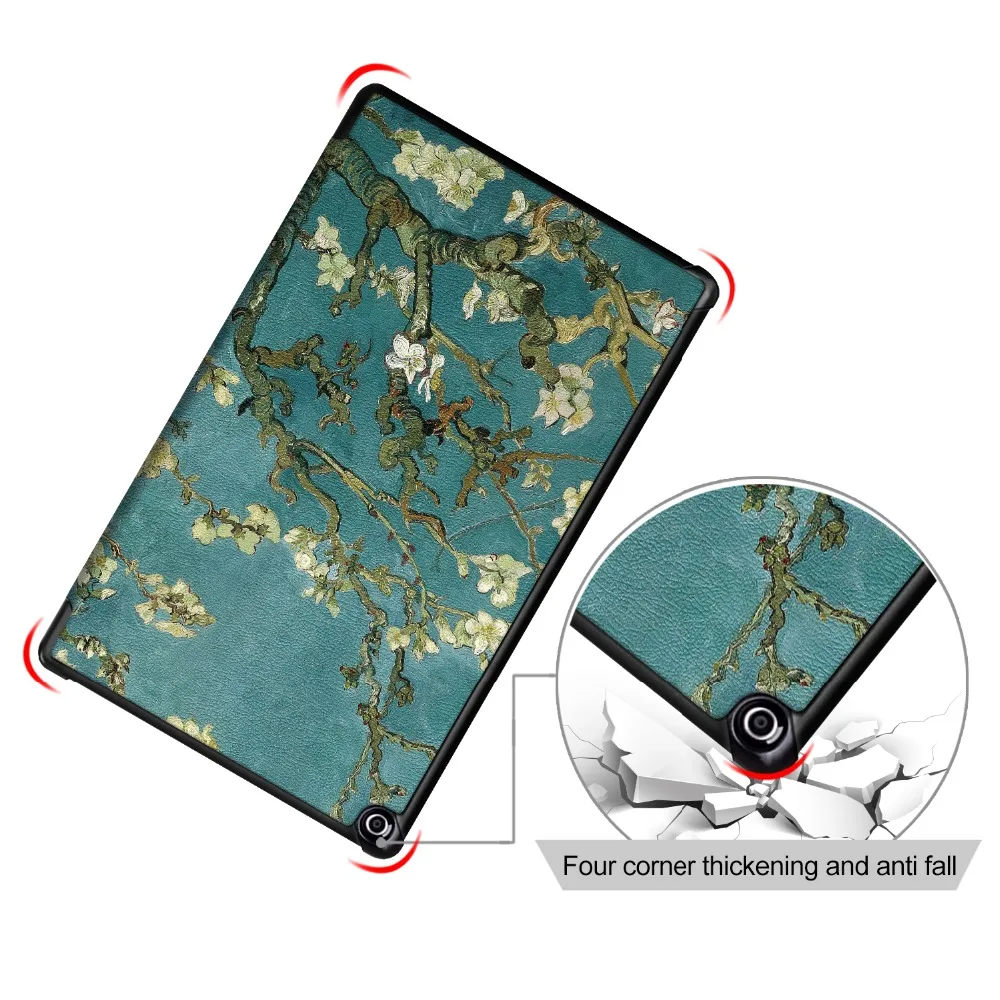 For Amazon Fire HD 7 Case 2017 2019 7th 9th Gen 7'' Tri-Fold PU Leather Stand Cover Sleep/Wake Shockproof Kindle Fire Funda