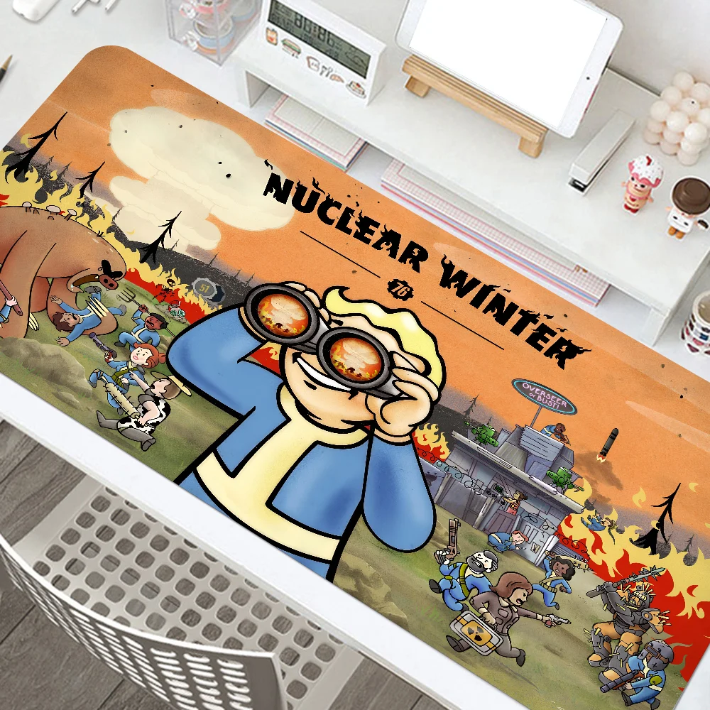 Game F-Fallout Mouse Mat Desk Mat With Pad Gaming Accessories Prime Gaming XXL Keyboard Pad Padding Mat