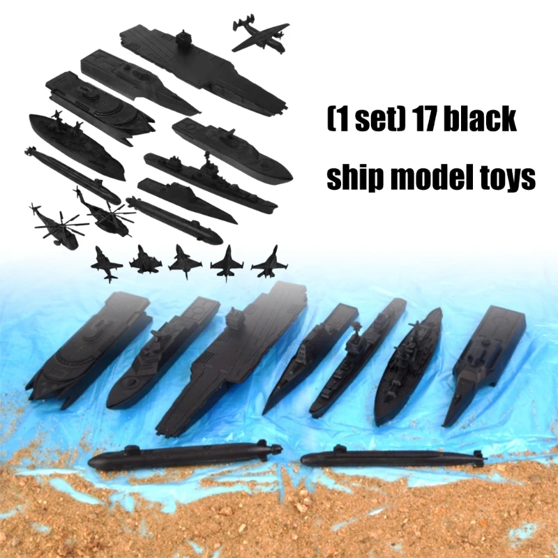 

Обучающая модель морского корабля, набор фигурок, 17 шт., корабли, самолеты для детей, креативные ролевые игры и коллекция A2UB