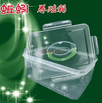 Earthworm anti escape breeding box 2021 new reptile breeding box large breeding box transparent observation box leech breeding