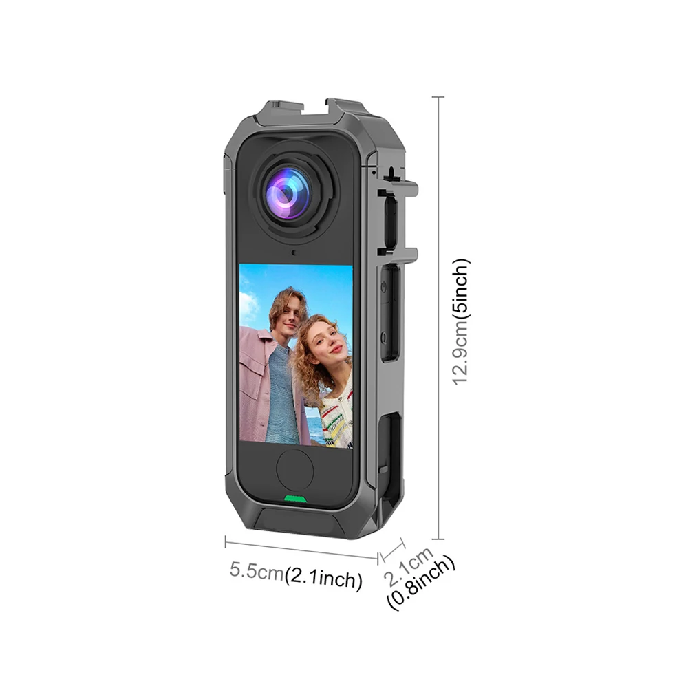 Aluminum Alloy Protective Frame With Magnetic Quick-release Interface Shockproof Cover For Insta360 X4 Air Panoramic Camera Case