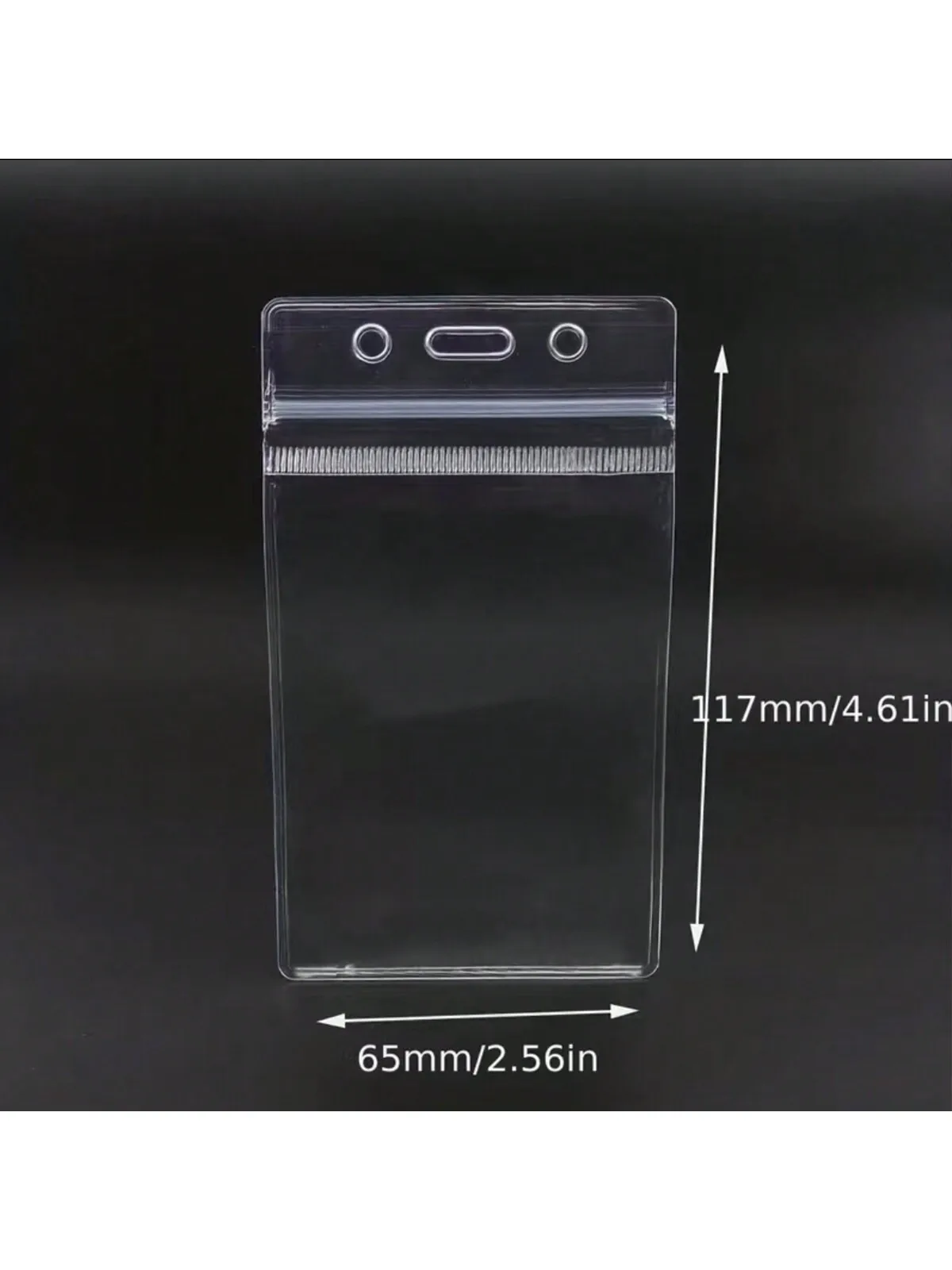 مقاوم للماء حامل بطاقة شفافة البلاستيك حامي حالة الأعمال حافلة البنك بطاقة الائتمان حامي حاملي شارة بطاقة الهوية #2