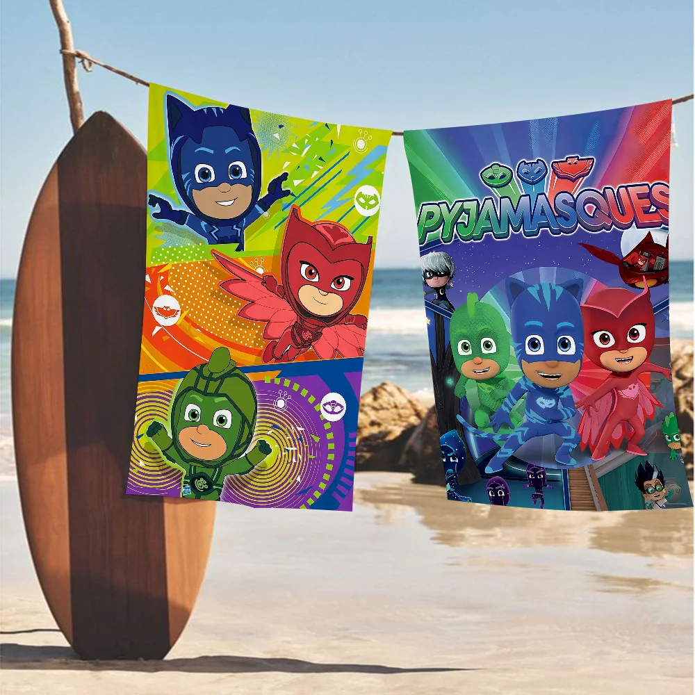 Cartoon J-PJ M-Masks Microfiber Beach Towel Absorbent Quick Dry Soft Yoga Swimming Resort Mountain Climbing Towel