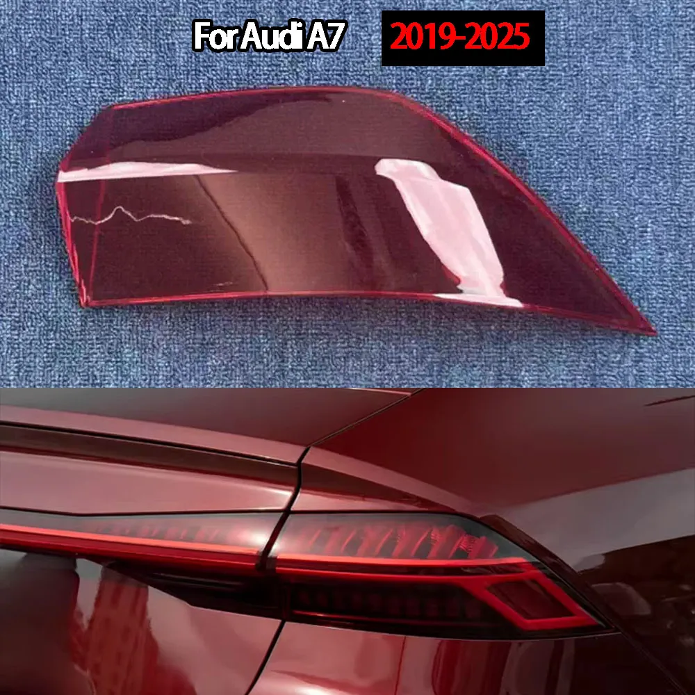

For Audi 2019 2020-2025 A7 Rear Taillight Shell Brake Lights Shell Replace Auto Rear Shell Cover Mask Lampshade
