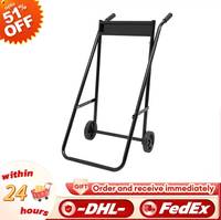 Electroplated Foldable Heavy Duty Outboard Autoboard Motor Boat Carrier Engine Trolley Stand Transport Wheels