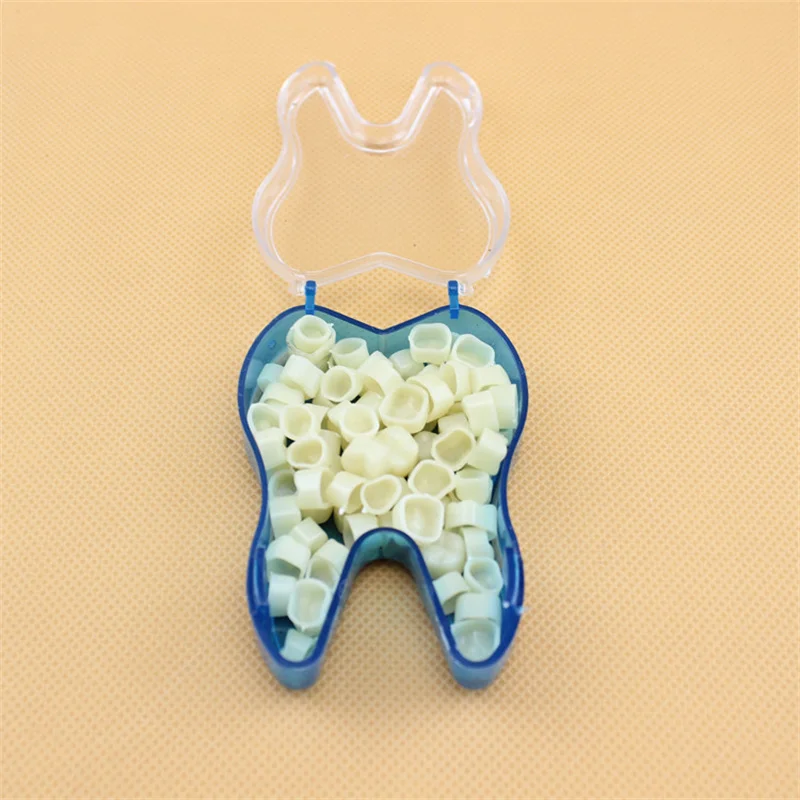 50Pcs/Box Dental Temporary Crown Kit Material Front Anterior Tooth Veneer Posterior Oral Care Posterior Molar Crown