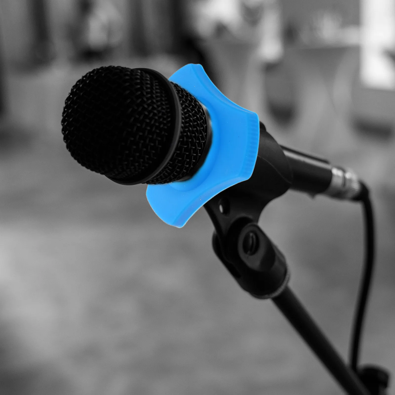 

4 Pcs Microphone Rolling Protection Ring Anti Slip Rings Φ38mm 2 Orange 2 DJ Equipment Accessories Non Rolling Protection