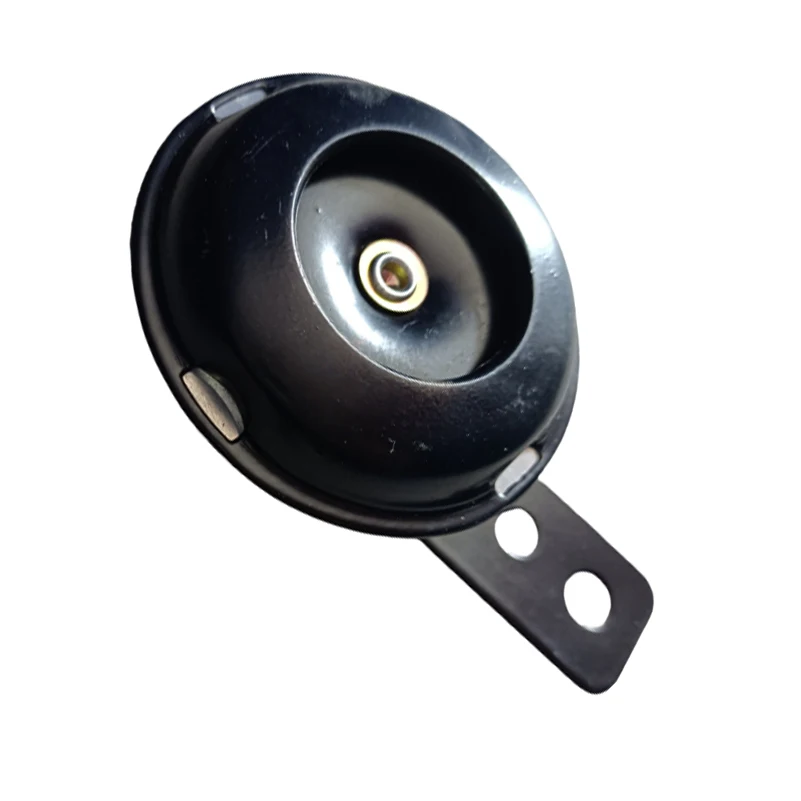 1pcs E-Bikes Motorcycle Loud Electric Horn Speaker 12V Loud 105db Black For ATVs Go-Karts Universal Round Alarm Horn Loud Signal