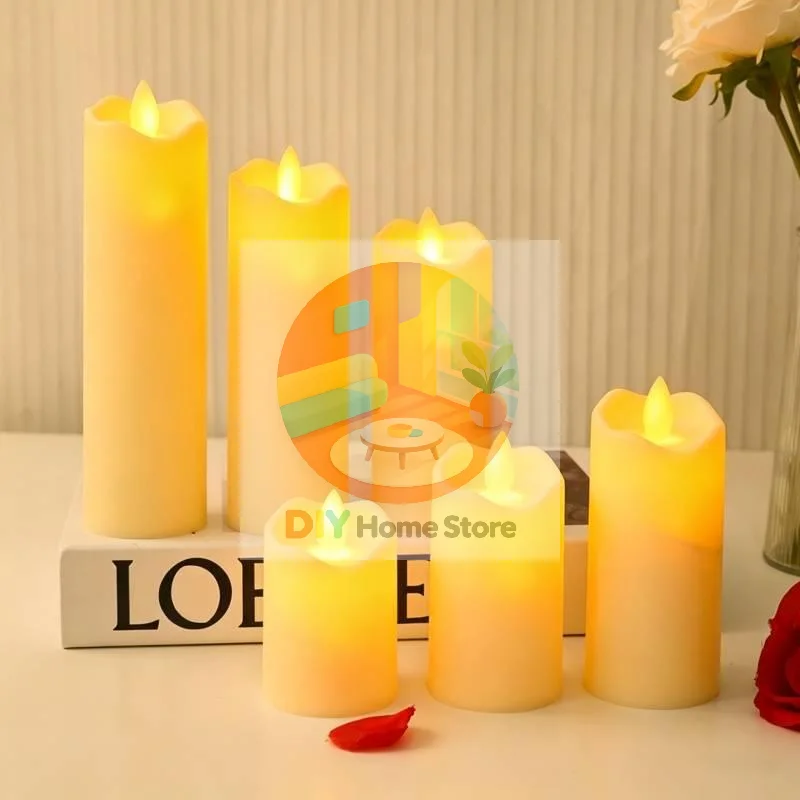 1/3/6Pcs LED Candles Flameless Flickering Light Flameless Candle for Christmas Wedding Decor Birthday Party Supplie