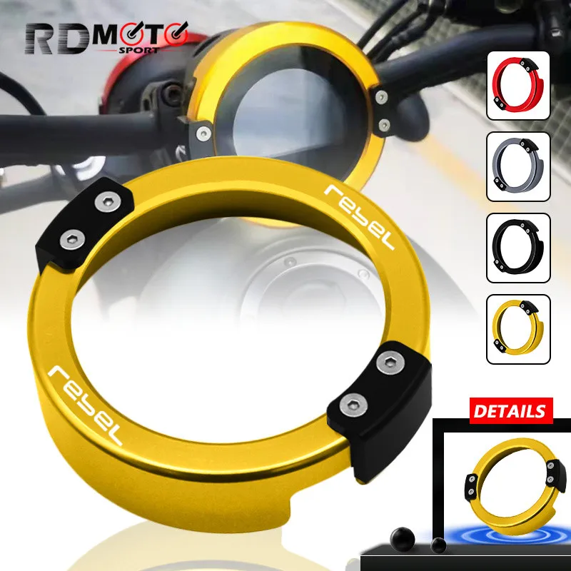 

For HONDA REBEL 300 rebel500 CMX300 CMX500 2017-2020 2021 Motorcycle Speedometer Gauge Instrument Meter Ring Protection Cover