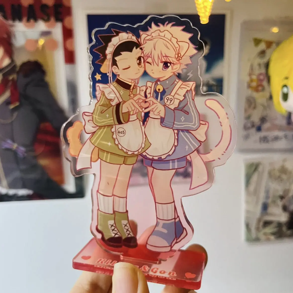 

HUNTER×HUNTER Acrylic Stand Figure GON·FREECSS Killua Zoldyck Anime Peripheral Cute Cartoon Acrylic Desktop Originality Ornament