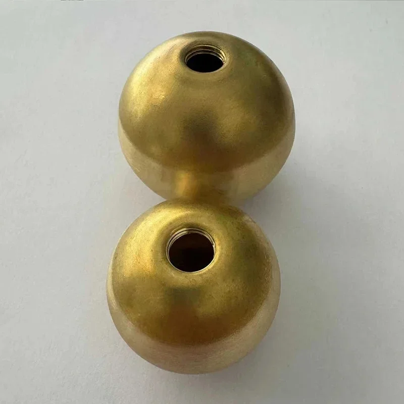OD 10-150mm Quality Pure Copper Thread Brass Balls M3/M4/M5/M6/M10 Solid Half-Hole Balls Blind Hole 12/15/18/20/25/30/40/50/80mm