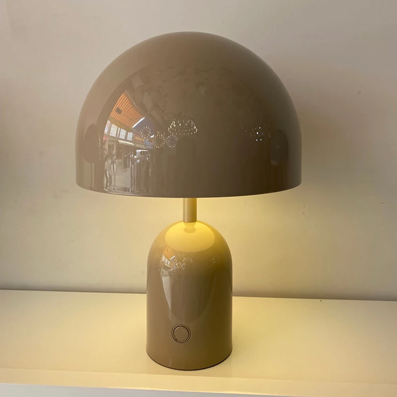 

Cordless Mushroom Table Lamp Battery Operated Table Lamp RechargeableTouch Dimmable Night Light for Bedroom Patio Camping