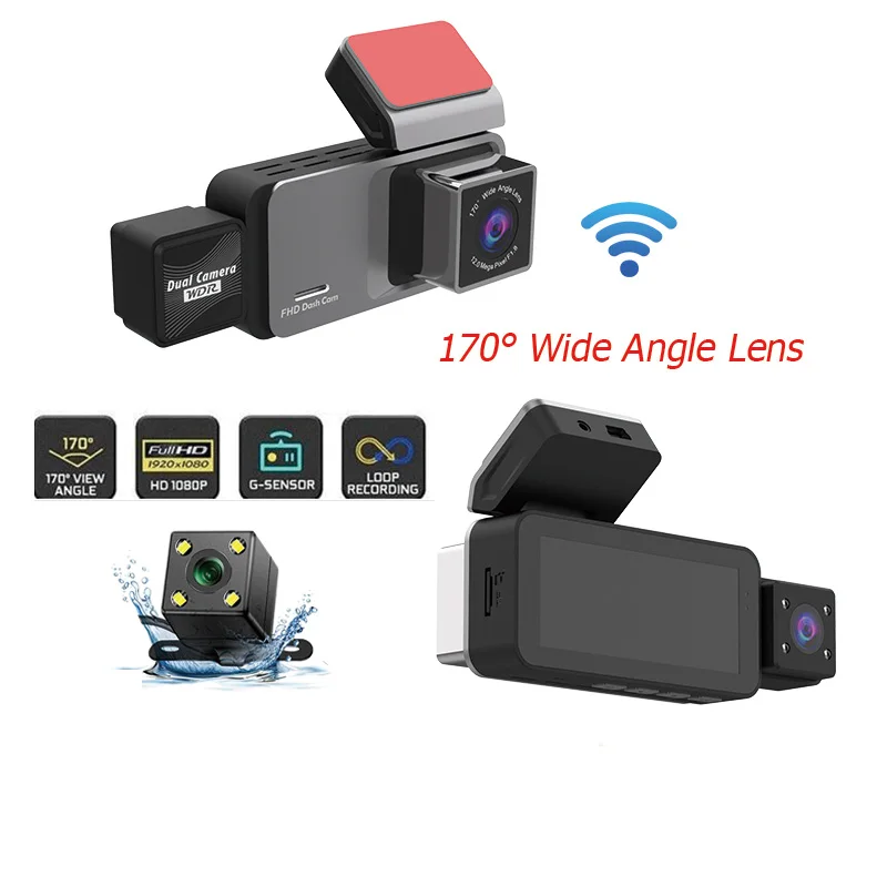 3Cameras Wifi Car D… - image
