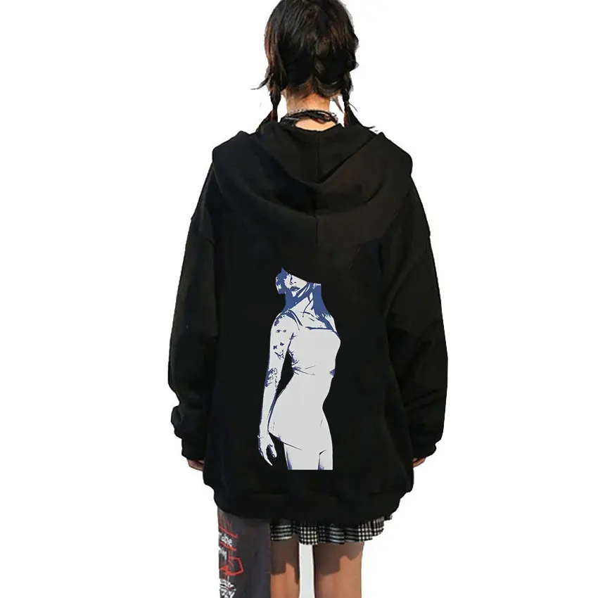 

Singer Aitana CUARTO AZUL Album Graphic Zipper Hoodie Men Women Fashion Pop Music Streetwear Male Casual Oversized Zip Up Jacket