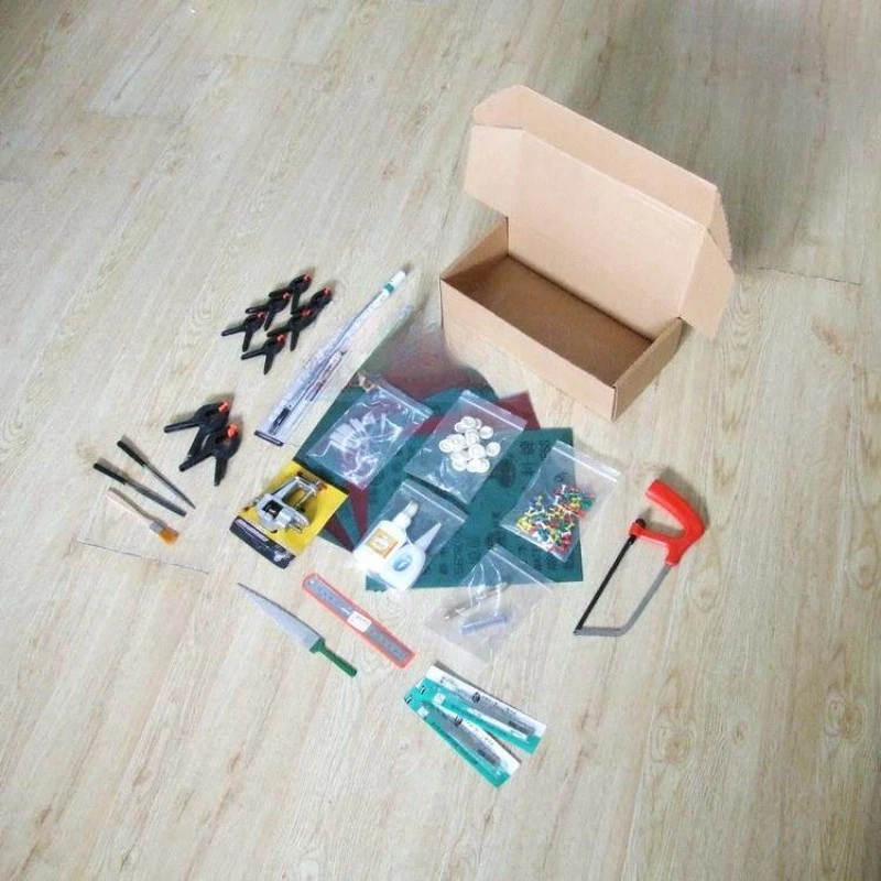 Classical sailboat model assembly kit making tool - upgrade set - 121 piece tool set