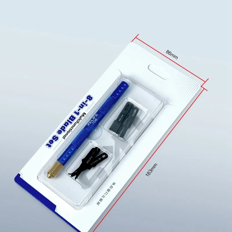 

WORTHOWN-Disassembly Remove Adhesive Repair Maintenance Blade Set 8-In-1 Multifunctional Blade Scraping Pry Knife