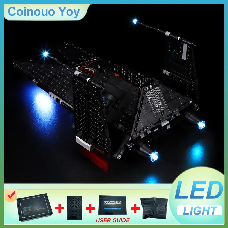 

LIGHT For LEGO 75336 Inquisitor Transport Scythe Block DIY Toy (NO Blocks Model,Only LED Light) Light Set Kid Gift