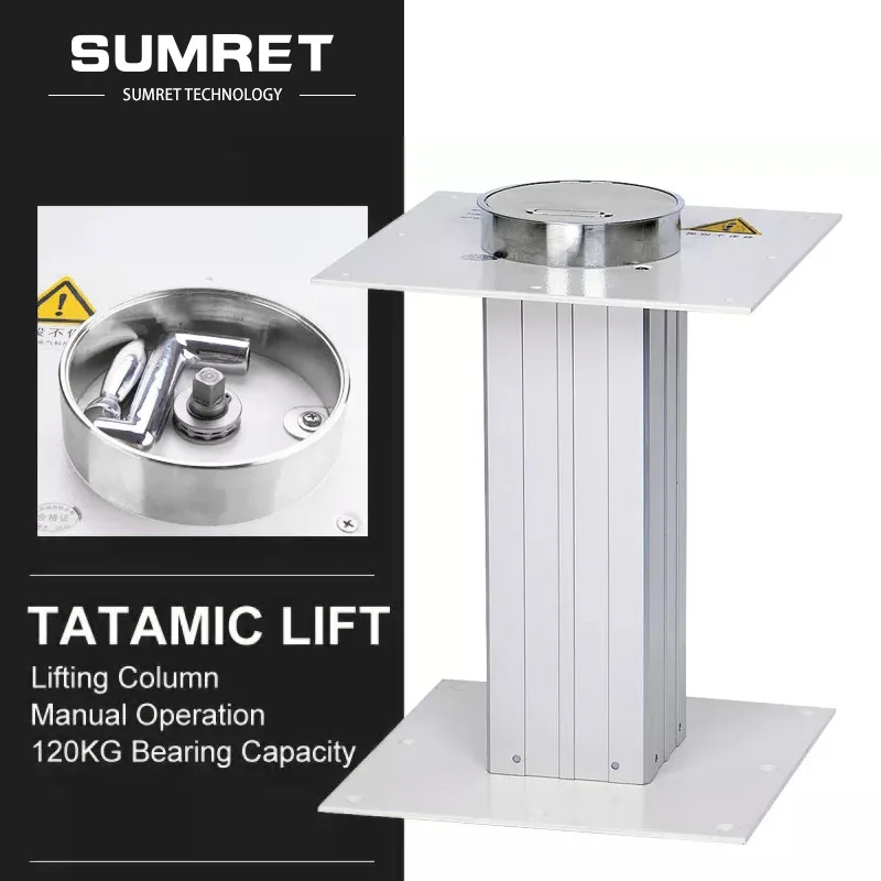 

Manual Lifting Column Table Legs For Height Adjustment Furniture Equipment Tatami Desk Heavy Duty 160KG Without Power