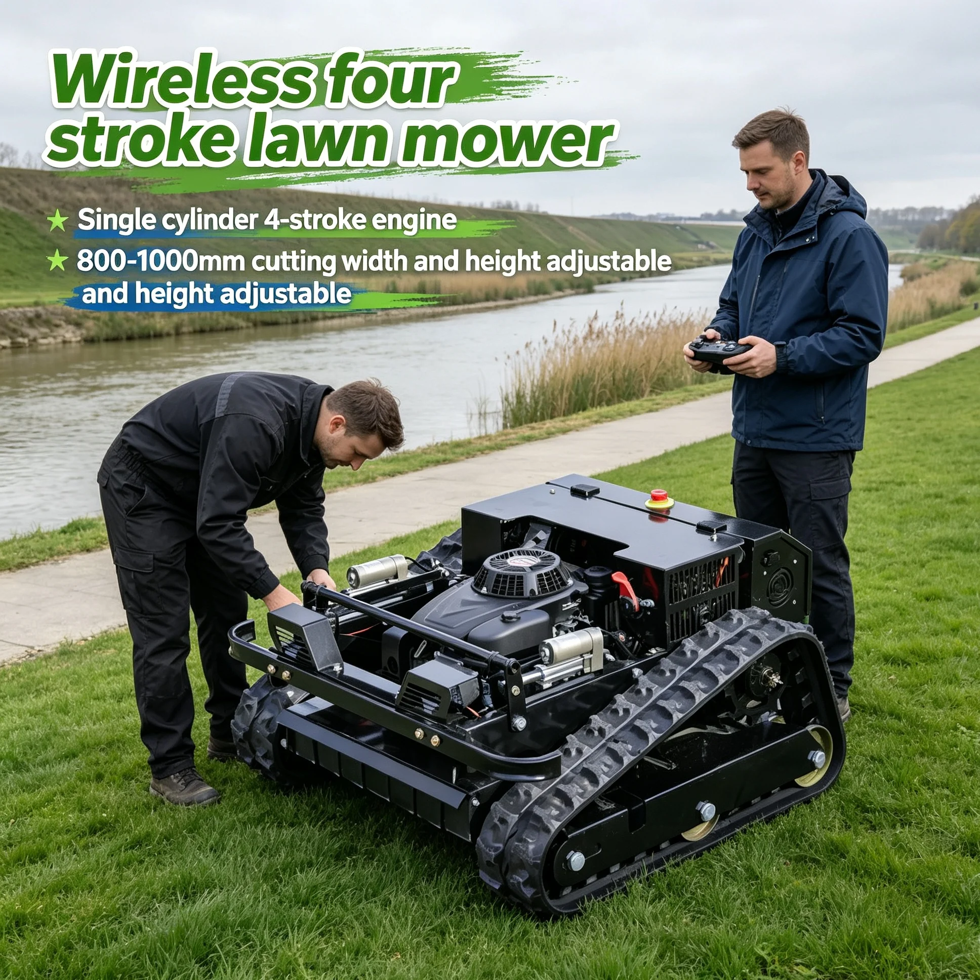 Customized lithium battery lawn mower is fitted with display screen, zero turn movement meets municipal green maintenance standa